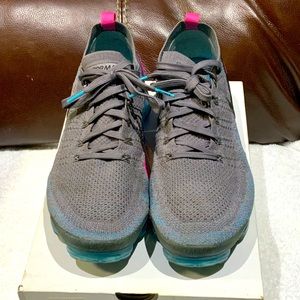 Nike Air Vapormax Flyknit 2 Running Shoes Gray Pink